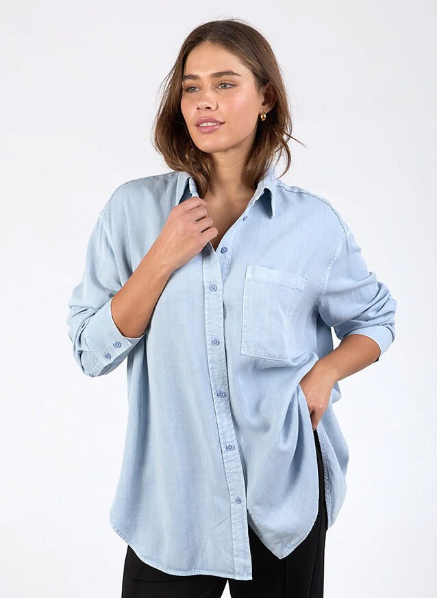 Brooklyn Tencel Shirt Sky Blue