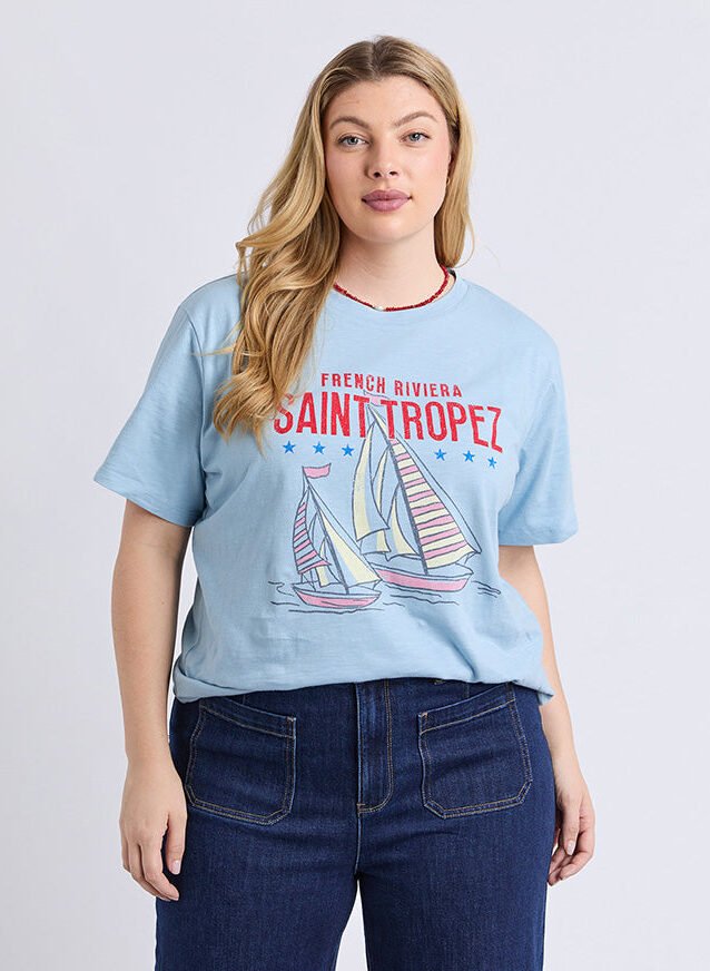 Saint Tropez Tee Light Blue