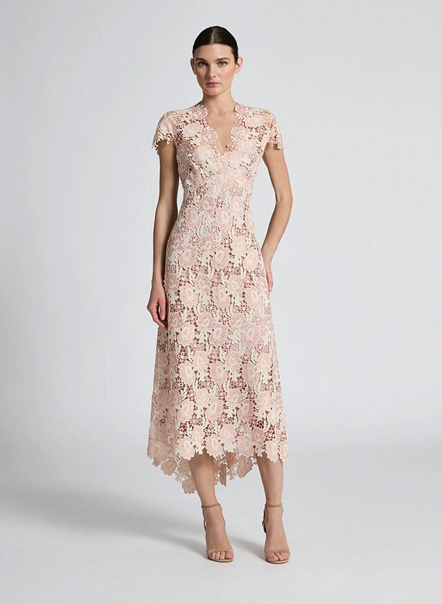 Belinda Dress Blush Cream