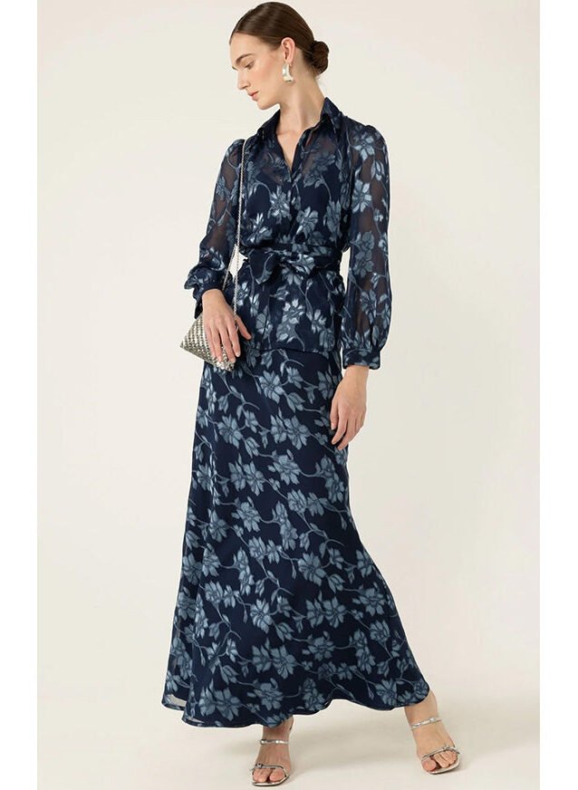 Eliza Skirt Navy Blue