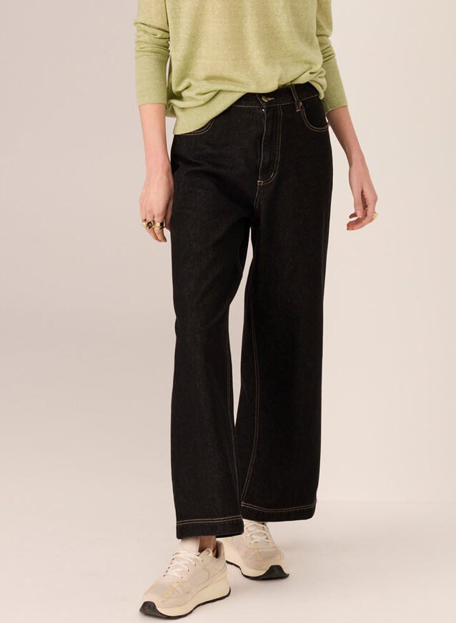 Andie Cropped Jean - Black Wash