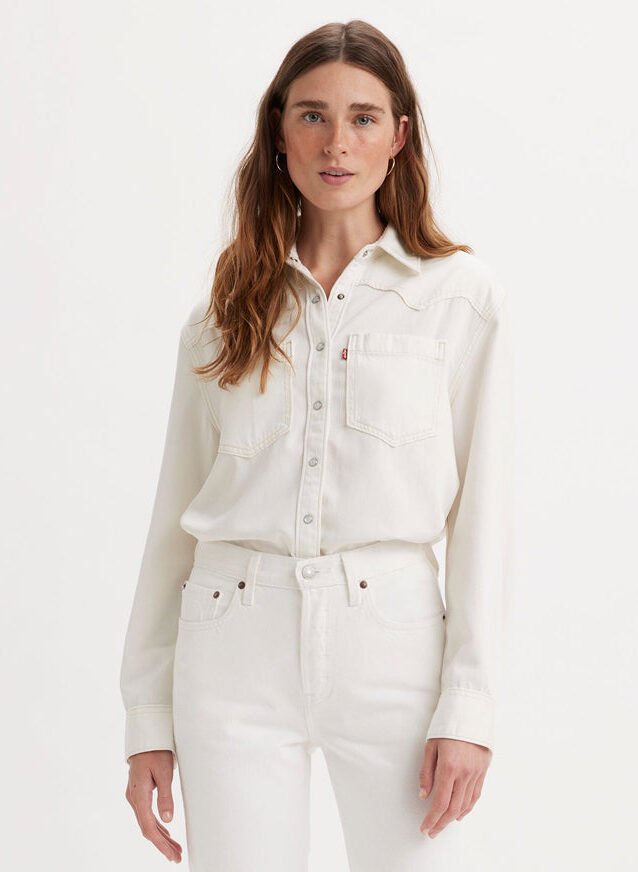 Teodora Western Shirt Ecru
