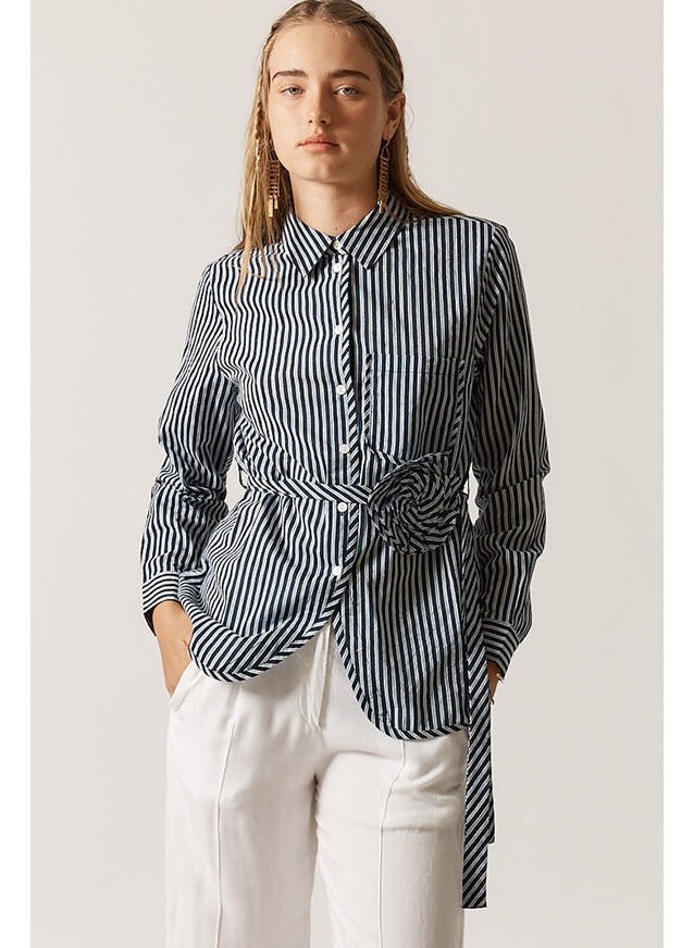 Countryside Rose Top Navy